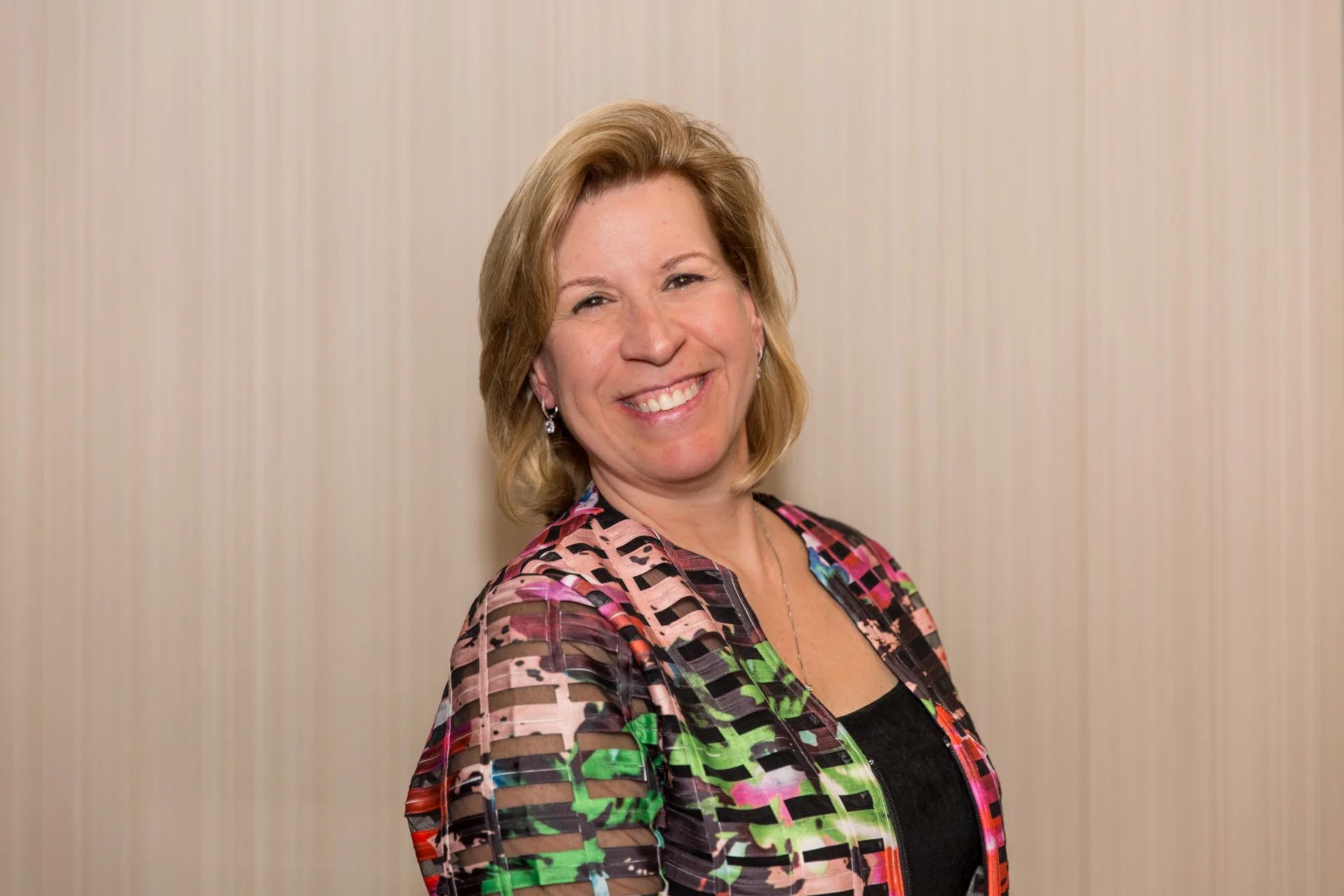 a person smiling for the camera