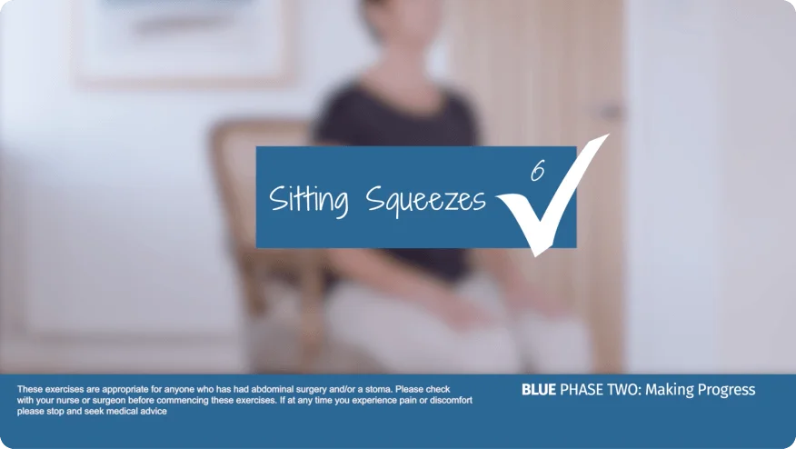A video thumbnail of 'Blue Phase Two - Sitting Squeezes'