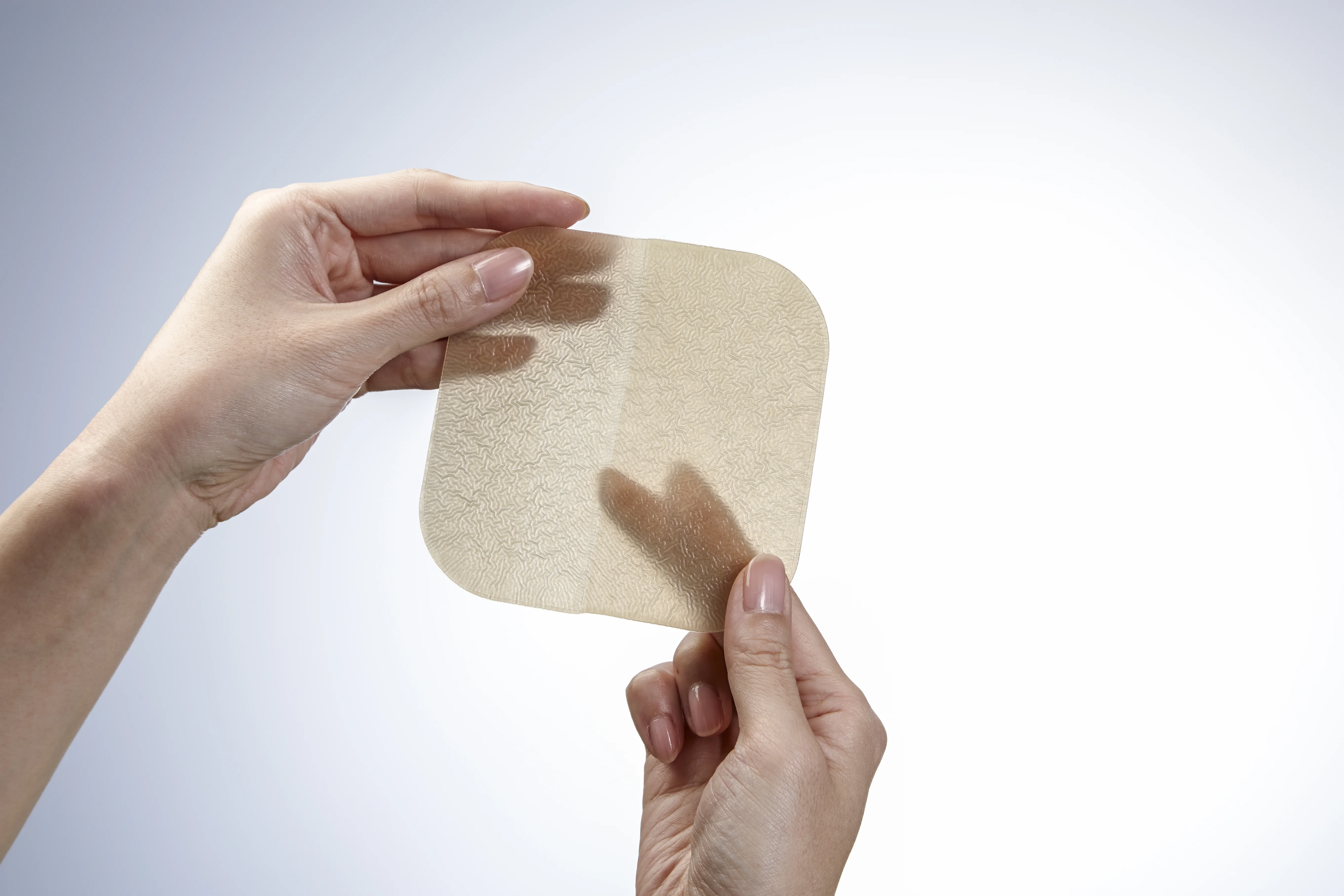 Manos sosteniendo un pedazo de cartón