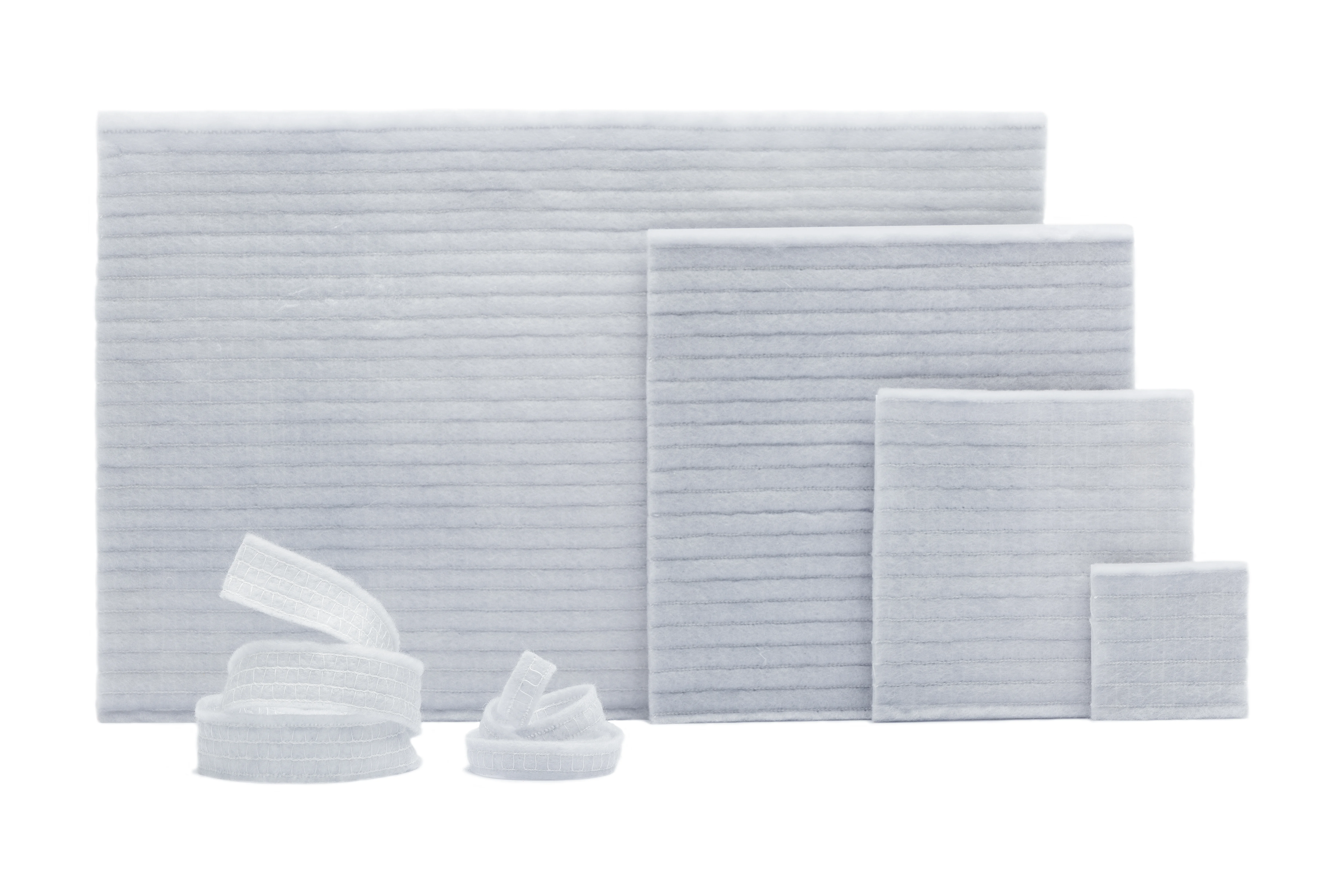 a group of white boxes