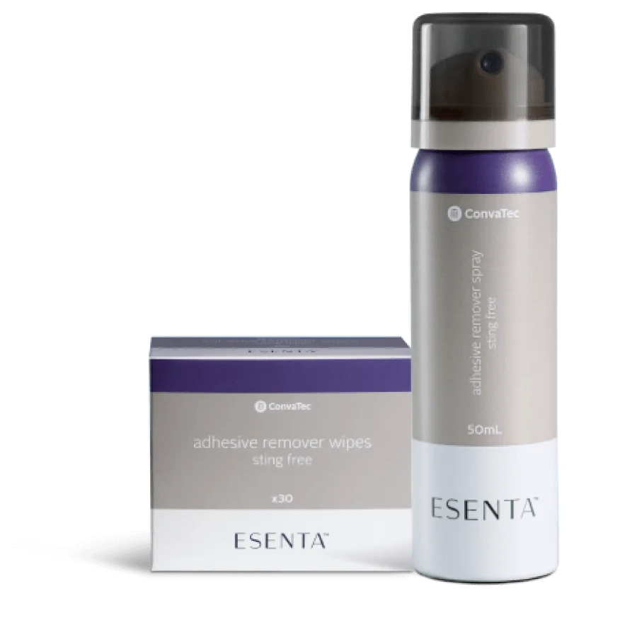 ESENTA™ Adhesive Remover: Quick, residue-free removal, sting-free with silky-smooth silicone.