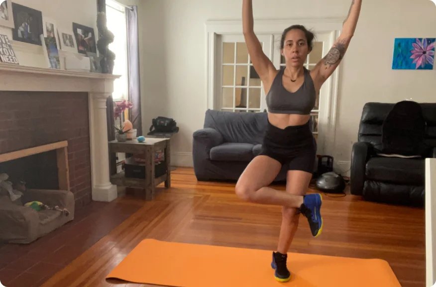 Ostomate practicing me+ Recovery exercises