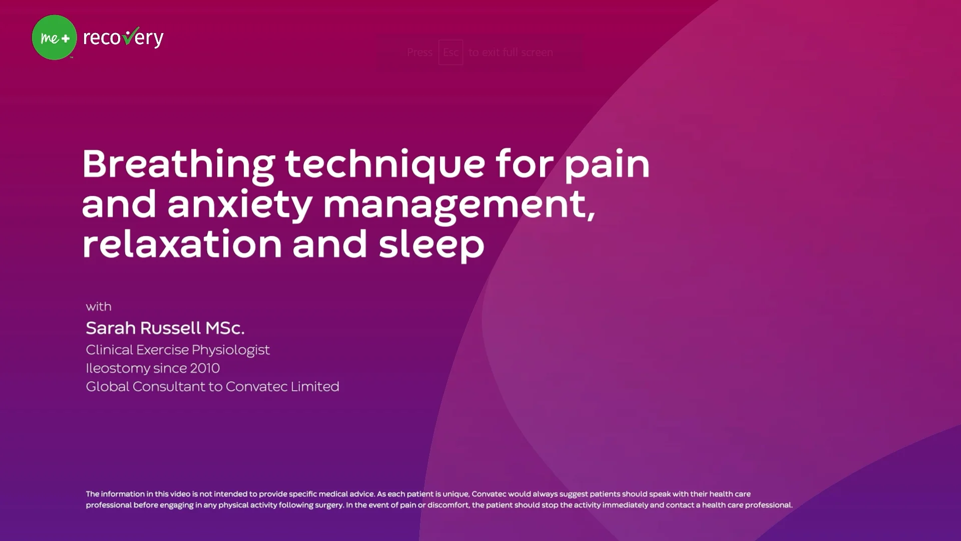 Video o 4/6 dýchacej technike pre zvládanie bolesti a úzkosti, relaxáciu a lepší spánok.